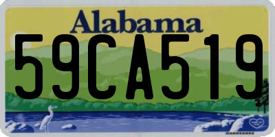 AL license plate 59CA519