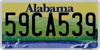 AL license plate 59CA539