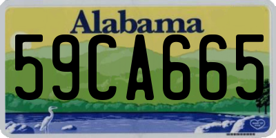 AL license plate 59CA665
