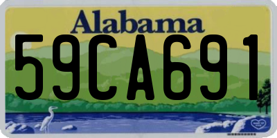 AL license plate 59CA691