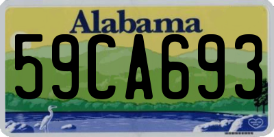 AL license plate 59CA693