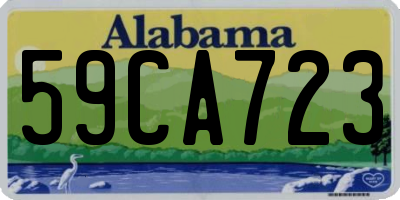 AL license plate 59CA723