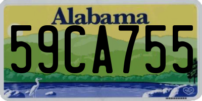 AL license plate 59CA755