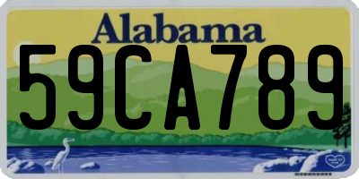 AL license plate 59CA789