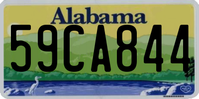 AL license plate 59CA844