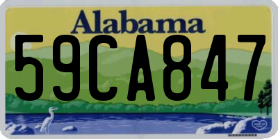 AL license plate 59CA847