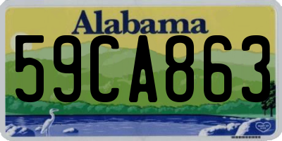 AL license plate 59CA863