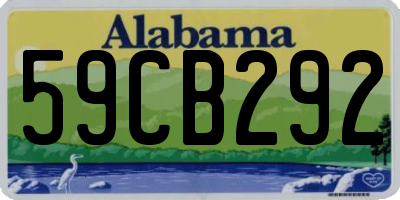 AL license plate 59CB292