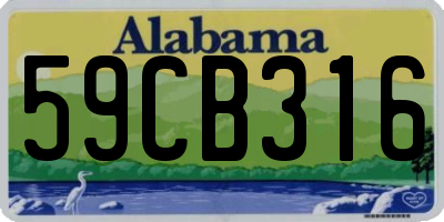 AL license plate 59CB316