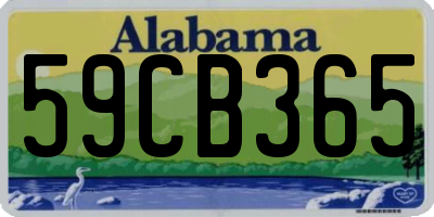AL license plate 59CB365