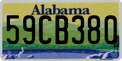 AL license plate 59CB380