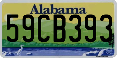AL license plate 59CB393