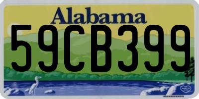 AL license plate 59CB399