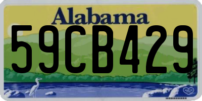 AL license plate 59CB429