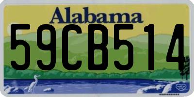 AL license plate 59CB514