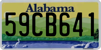 AL license plate 59CB641