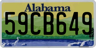 AL license plate 59CB649