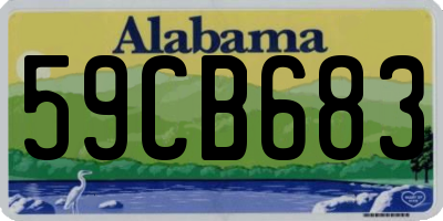 AL license plate 59CB683