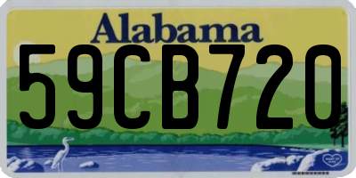 AL license plate 59CB720