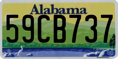 AL license plate 59CB737