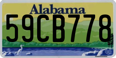 AL license plate 59CB778