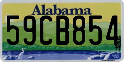 AL license plate 59CB854