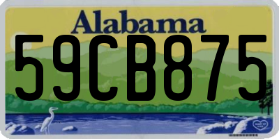 AL license plate 59CB875