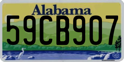 AL license plate 59CB907