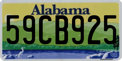 AL license plate 59CB925