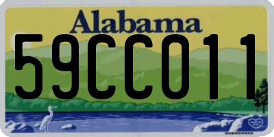 AL license plate 59CC011