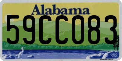 AL license plate 59CC083