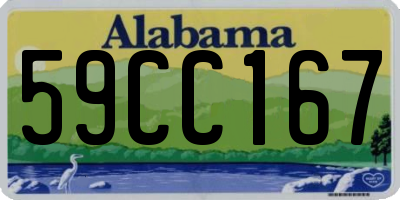 AL license plate 59CC167