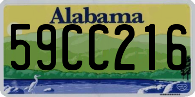 AL license plate 59CC216