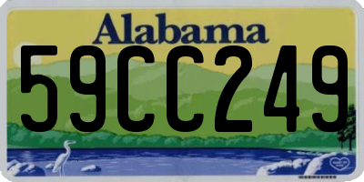 AL license plate 59CC249
