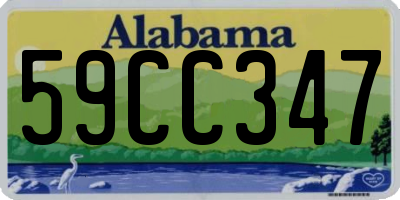 AL license plate 59CC347