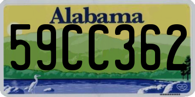 AL license plate 59CC362