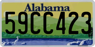 AL license plate 59CC423
