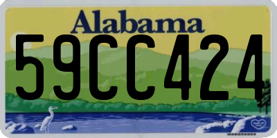 AL license plate 59CC424