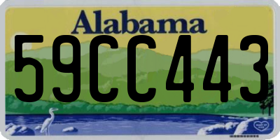 AL license plate 59CC443
