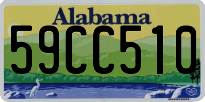 AL license plate 59CC510