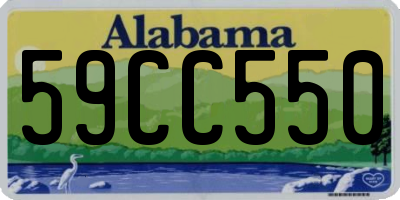 AL license plate 59CC550