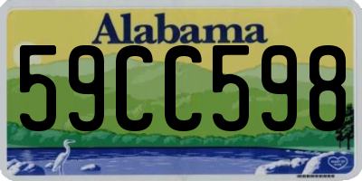 AL license plate 59CC598
