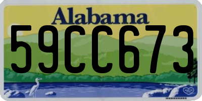 AL license plate 59CC673