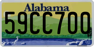 AL license plate 59CC700