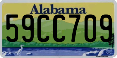 AL license plate 59CC709