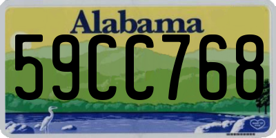 AL license plate 59CC768