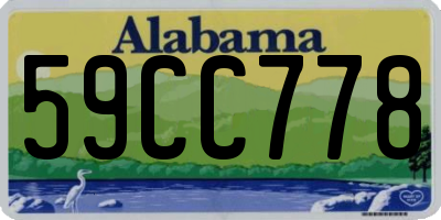 AL license plate 59CC778