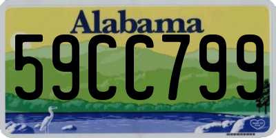 AL license plate 59CC799