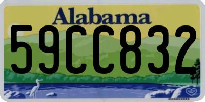 AL license plate 59CC832