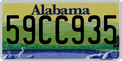 AL license plate 59CC935